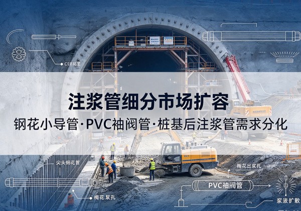 太和注浆管细分市场扩容，隧道钢花小导管、PVC 袖阀管、桩基后注浆管需求分化